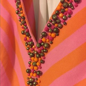 Lilly Pulitzer pink orange dress size 8 chevron